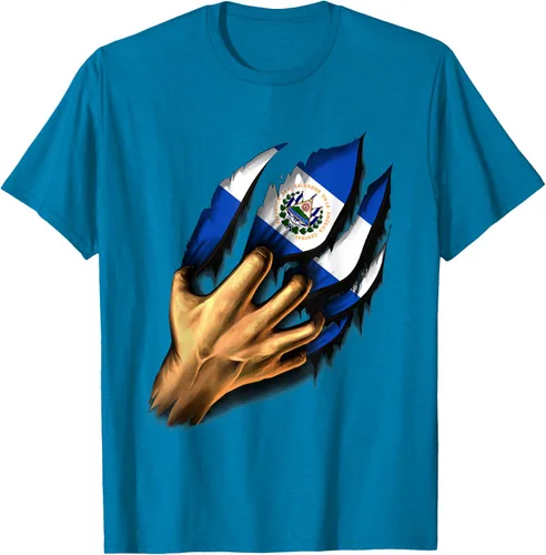 Vista 7 de El salvador bandera camisa salvadoreña en mi