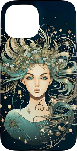 Vista 6 de Virgo Zodiac Sign Horoscope Galaxy Stars Case for iPhone 17