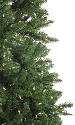 Vista 4 de Northlight Árbol de Navidad artificial de abeto Neola Fraser de conexión instantánea de 9 pies - Luces LED duales