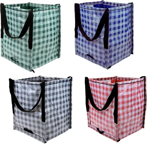 Vista 28 de DURASACK Bolsa de Almacenamiento de Servicio Pesado con Cremallera Superior de 22 Galones, Bolsa de Mudanza de Polipropileno Tejido Resistente Combo