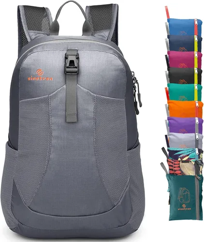 Vista 8 de Sinotron - Mochila de senderismo ligera y plegable de 22 l, mochila pequeña de senderismo, mochila de día para mujeres, hombres, viajes, camping