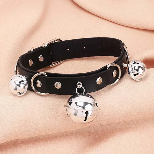 Vista 4 de TIDOO Goth Black Choker Collar Necklace Cute Leather Chokers Sexy Butterfly Moth Pendant Chocker Punk Spiked Choker Lolita Maid Cat Set for Women