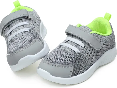 Vista 10 de nerteo Zapatos para Niños Pequeños/Niños Chicos y Niñas Zapatillas Deportivas para Correr/Caminar Todo negro