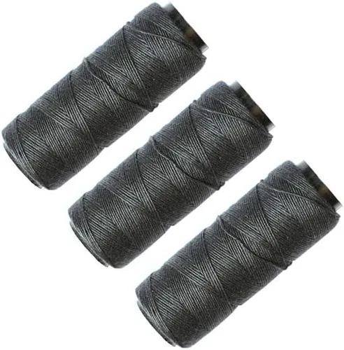 Vista 8 de 3 Rollos de Hilos de Coser Hilos de Tejer para Coser a Mano Trama de Cabello Extensiones de Cabello DIY para Peluca (Beige)