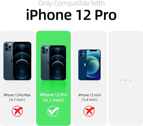 Vista 7 de Funda para iPhone 12 Pro, silicona líquida de alta calidad, funda protectora de cuerpo completo a prueba de caídas