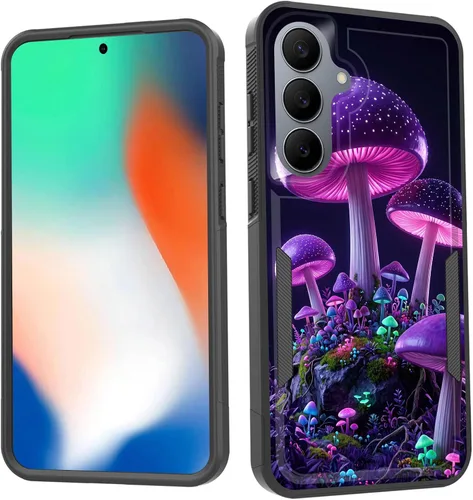Vista 184 de Funda para Galaxy S26 FE, doble capa, protección contra caídas de grado militar de 10 pies, antideslizante, resistente a prueba de golpes, para Cruz