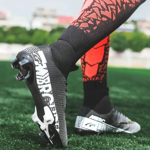 Vista 9 de FGCVX Botas de fútbol atléticas para hombre, zapatos de fútbol de césped, suelo firme