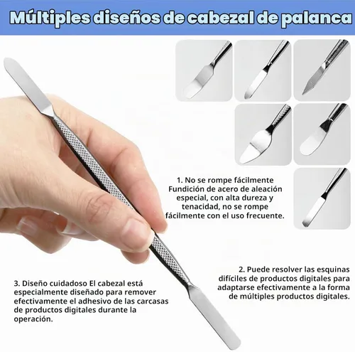 Vista 4 de Kit de herramientas de reparación de 11 piezas, herramienta de apertura, herramienta ultrafina, herramienta abierta para iPhone, laptop, iPad