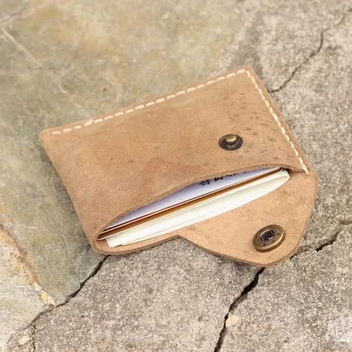 Vista 7 de New Type Simple Structure Large Capacity Handmade Card Case can Hold Banknotes Credit Cards Certificates and Card Bags