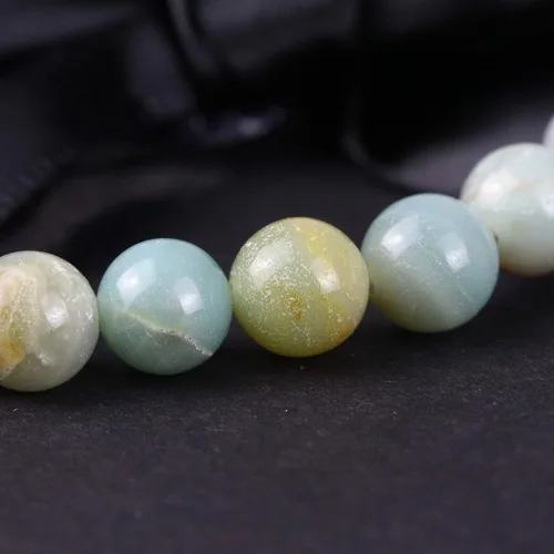 Vista 3 de Clearain Pulsera de Gemas Naturales 8 mm con Cuentas Redondas de Chakra, Cristal de Energía para Reiki, Curación Elástica y Elástica de 7 Pulgadas
