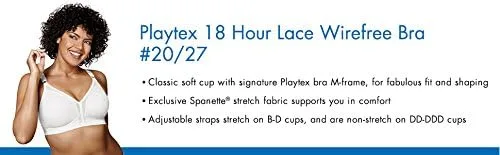 Vista 3 de Playtex 18 Hour US0020 - Brasier sin varillas con soporte sensacional para mujer