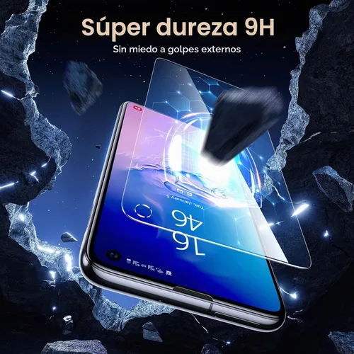 Vista 3 de [Paquete de 4] UniqueMe compatible con Samsung Galaxy S10e Protector de pantalla de vidrio templado, dureza 9H, sin burbujas Vidrio templado