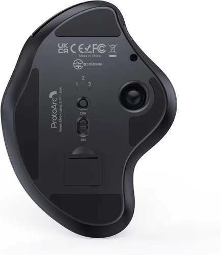 Vista 8 de ProtoArc Ratón inalámbrico del Trackball EM04, ratón del Trackball