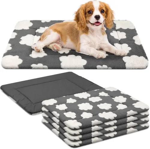 Vista 16 de VitalCozy 4 almohadillas suaves y cálidas para jaula de perro, 20 x 30 x Verde