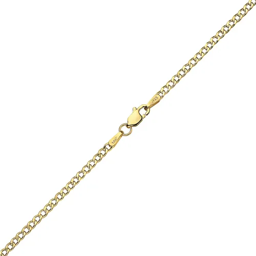 Vista 2 de PORI JEWELERS 14K Yellow Gold 25MM 35MM 4MM 5MM 65MM 75MM 85MM CubanCurb Chain Necklace and Bracelet - Made In Italy
