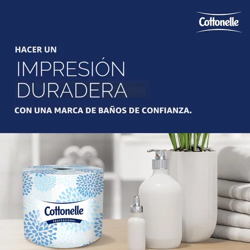 Vista 9 de Rollo de papel higiénico Kimberly-Clark Kleenex Cottonelle 17713, L, Blanco, 20