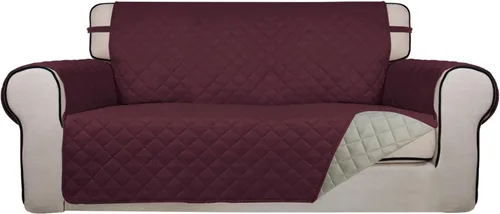 Vista 88 de PureFit - Funda de sofá acolchada reversible, protector de muebles impermeable, funda de sofá lavable con espuma antideslizante y correas elásticas