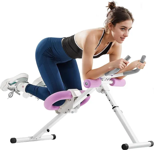 Vista 10 de VEVOR AB Workout Machine, Ab Workout Equipment at Home Gym, Core & Abdominal Trainers for Women, 440 lbs Weight Capacity Strength Training Ab
