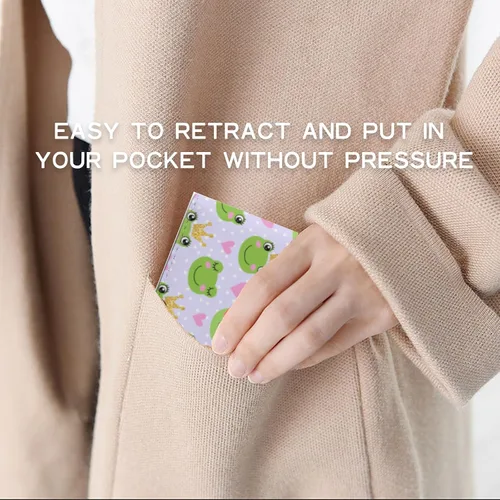 Vista 6 de MAZACUIR Bonita cartera de cuero para mujer y niña, doble pliegue, tarjeta de crédito, billetera cero, adecuada para carteras de hombres y mujeres