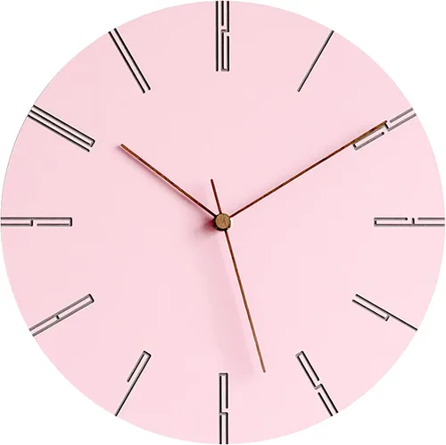 Vista 9 de Stephanie Imports Reloj de pared silencioso minimalista moderno colección azul pastel
