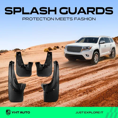 Vista 2 de YHTAUTO Protectores contra salpicaduras de repuesto para Toyota 4Runner 2005-2009, accesorios para guardabarros para automóvil, protector de rueda