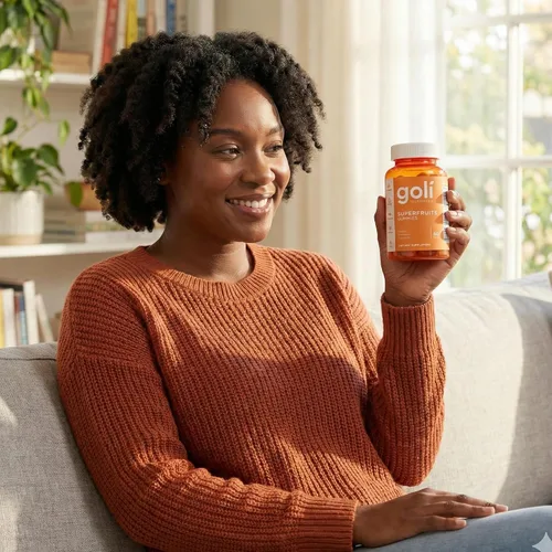 Vista 7 de Goli Nutrition - Gomita vitamínica SuperfRUITS de 60 quilates, con ingredientes potenciadores del colágeno. Radiar. Rejuvenecer. Refresca