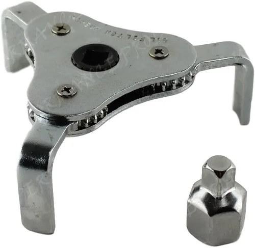 Vista 6 de JC Performance - Llave de extracción de filtro de aceite resistente, ajustable universalmente (pequeña)