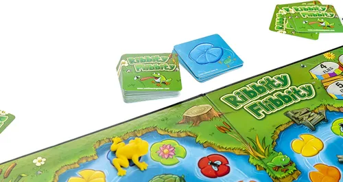 Vista 3 de Ribbity Flibbity, The Lily Pad Leaping, Fly Feasting Game, divertido juego de mesa con temática de rana