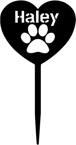 Vista 14 de Marcadores de tumbas para mascotas, marcadores conmemorativos para mascotas, placas de lápidas de metal para jardín, regalos personalizados
