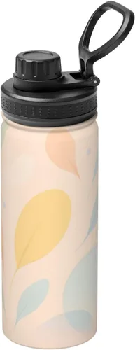 Vista 13 de Colorful Clouds Printed Insulated Water Bottle, 18oz Stainless Steel Funny Travel Mug, Leakproof Hot & Cold for Sports, Gym, Hiking