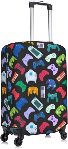 Vista 3 de DOINBEE Fundas para equipaje de videojuegos para niños, fundas para maleta, funda de equipaje con estampado elástico, protector de maleta, Juego