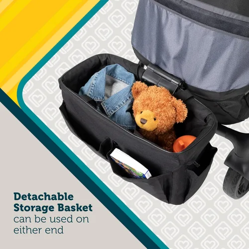 Vista 4 de Safety 1st Summit Wagon - Cochecito para 2 niños con bandeja extraíble en la calle alta