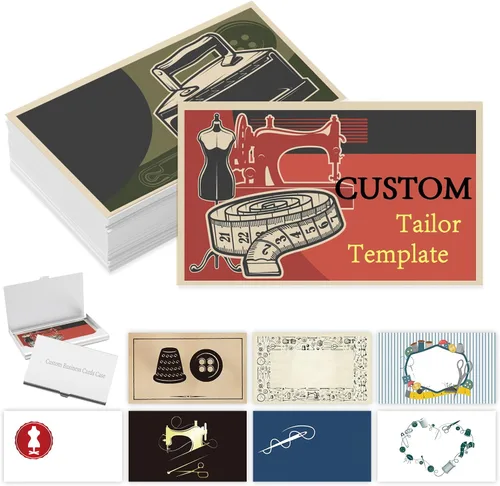 Vista 14 de Tarjetas de visita comerciales personalizadas con logotipo, personalizadas imprimibles de doble cara, tarjetas de visita personalizables 1000 500