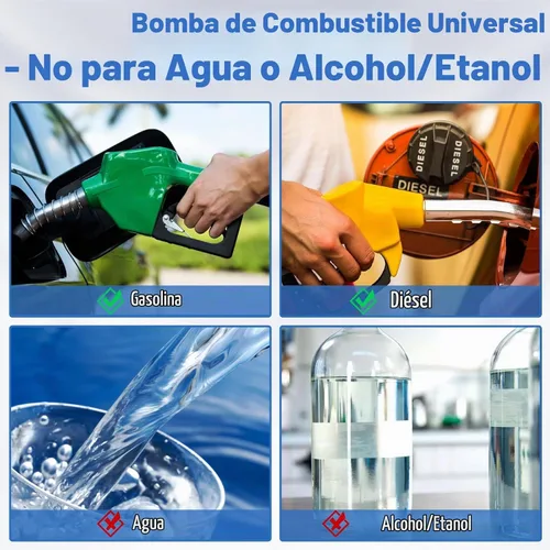 Vista 5 de CarBole Bomba de combustible universal eléctrica externa en línea, 12V 300LPH de alto flujo, con abrazadera de montaje