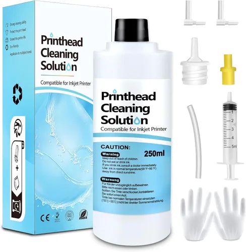 Vista 8 de Kits de limpieza de cabezales de impresión para impresoras de inyección de tinta, kit de limpieza de impresora para impresoras Epson Ecotank, kit