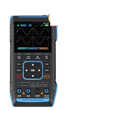 Vista 7 de 2C23T, 2C53T 3-en-1 Osciloscopio Digital Multimetro DDS Generador de Señal (2C23T)