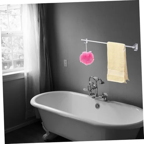 Vista 4 de Uonlytech Toallero Percha Espacio Aluminio Toallero Un Cuerpo Colgador Barra Toallero Organizador