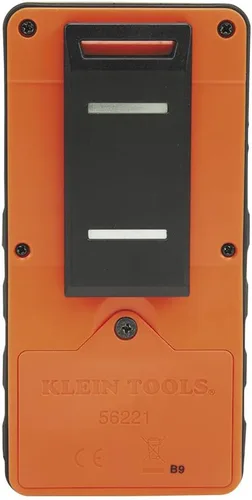 Vista 3 de Linterna LED Klein Tools 56221 con clip magnetizado, funciona con pilas, manos libres, brillo ajustable, naranja, para trabajo, correr, acampar