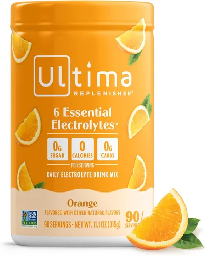 Vista 11 de Ultima Replenisher Mezcla diaria de electrolitos en polvo, sin azúcar, frambuesa azul, 90 porciones, polvo de hidratación con 6 electrolitos