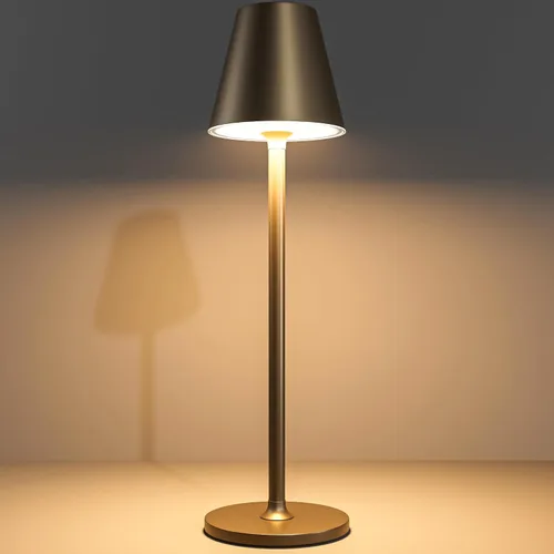 Vista 22 de Timjorman Lámpara de mesa LED inalámbrica, lámpara de escritorio con batería recargable de 4000 mAh, brillo de 3 niveles junto a la luz nocturna