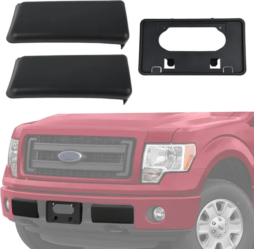 Vista 9 de Repuesto para protector de parachoques delantero, almohadillas, tapas, insertos de cubierta de extremo 2009-2014 F150 F-150 9L3Z17E810B lado