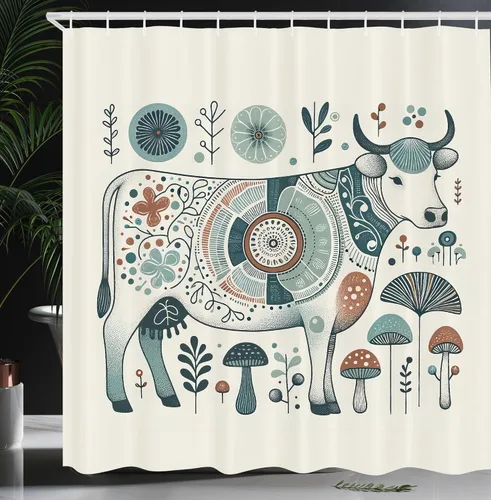 Vista 18 de Ambesonne Cortina de ducha humor, Why You No Plunger Guy Meme Face Angry Grumpy Washroom Design Print, juego de decoración de baño de tela