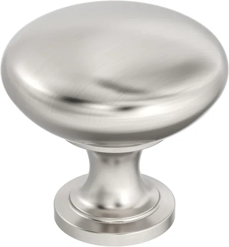 Vista 10 de Amerock Perilla redonda Edona de plata antigua de 1-1/4" para gabinete