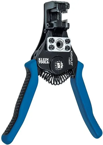 Vista 5 de Klein Tools 80013 Kit de herramientas de cableado con pelacables automático y crimpadora de trinquete, gran kit de herramientas eléctricas, 2 piezas