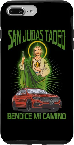 Vista 12 de Funda para iPhone 16 San Judas Tadeo Bendice Mi Camino