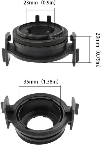 Vista 4 de H7 - Adaptador de retención de bombilla LED para faros delanteros BMW serie 3 E46, paquete de 2