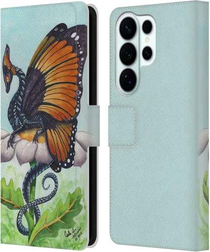Vista 209 de Head Case Designs Officially Licensed Carla Morrow Galactic Entrancement Dragons Leather Wallet Case Compatible with Samsung Galaxy A07 4G