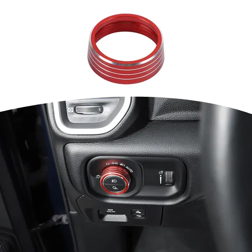 Vista 9 de RT-TCZ para interruptor de faro delantero RAM, anillo de ajuste para RAM 2018-presente negro accesorios interiores 1 unid
