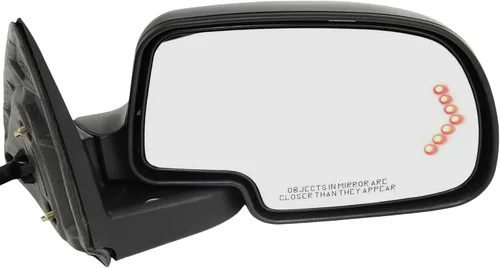 Vista 128 de Kool Vue - Espejo calefactable izquierdo para Chevrolet Silverado 1500 GMC Sierra 1500 2007-2013 plegable eléctrico con luz de señal y lámpara