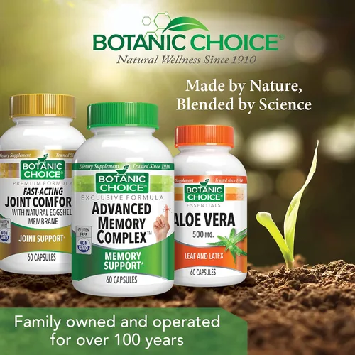 Vista 6 de Botanic Choice Advanced Memory Complex - Suplementos cerebrales de apoyo al estado de ánimo para la memoria y la concentración, mezcla de hierbas